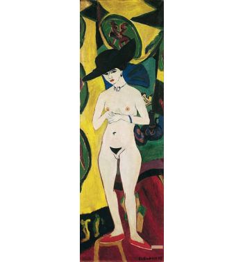 Standing Nude With Hat