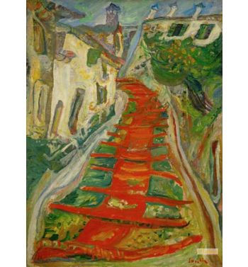 Red Steps In Cagnes