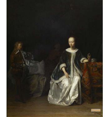 A Lady At Her Toilet
