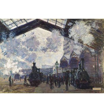 Saint-Lazare Station Exterior View 1877