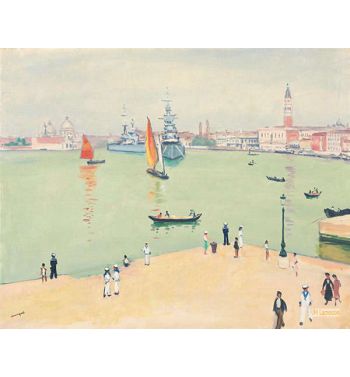 War Boats On The Basin, Venice