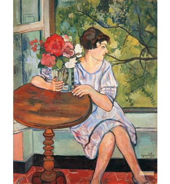 Young Girl In Front Of A Window 1930