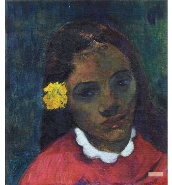 Tahitian Head Or The Flower Who Listens