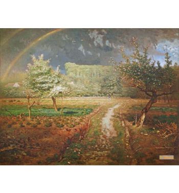 Spring At Barbizon 1868 73