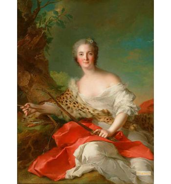 Portrait Of Constance-Gabrielle-Magdeleine Bonnier De La Mosson As Diana