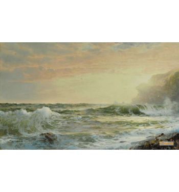Twilight Horsehead Rock, Conanicut Island