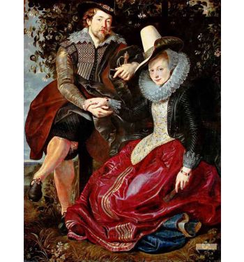 Self-Portrait With His First Wife Isabella Brant
