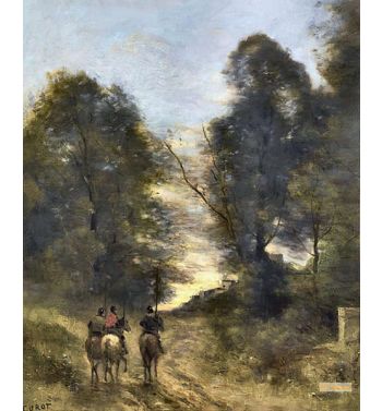 Gallic Horsemen In A Landscape