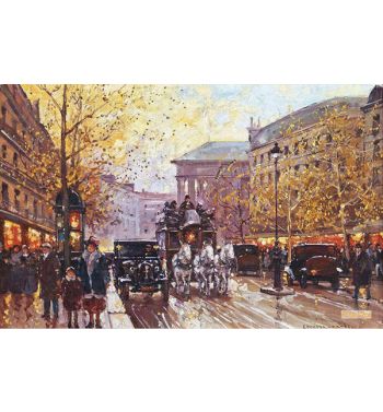 Noisy Street In Front Of La Madeleine