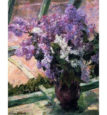 Lilacs In A Window C1880