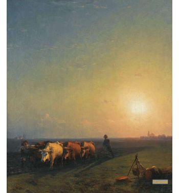 Ploughing The Fields Crimea 1865