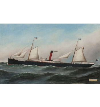 The Ss Oevenum At Sea, 1891
