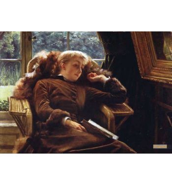 Reverie Mrs Newton Reclining In A Chair