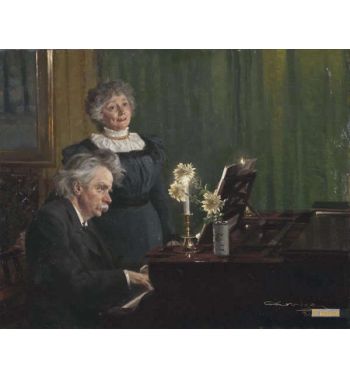 Edvard Grieg And Nina Grieg 1898