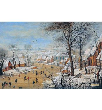 Winter Landscape With A Bird Trap