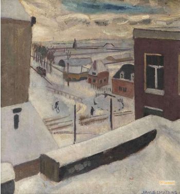 View Of The Amstelveenscheweg In Winter, 1925
