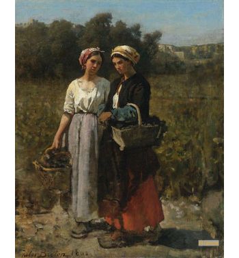 Two Young Women At The Vintage