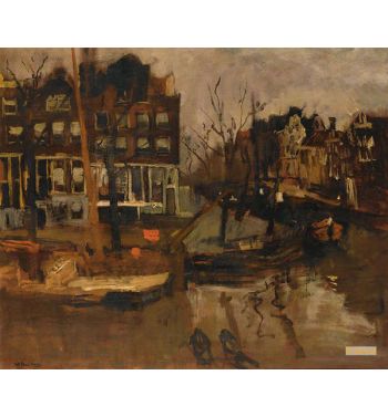 A View Of The Brouwersgracht Amsterdam
