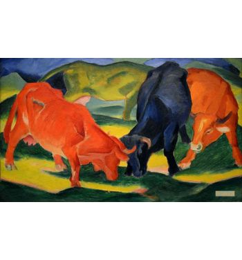 Fighting Cows, 1911