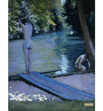 Bather About To Plunge Into The River Lyerres