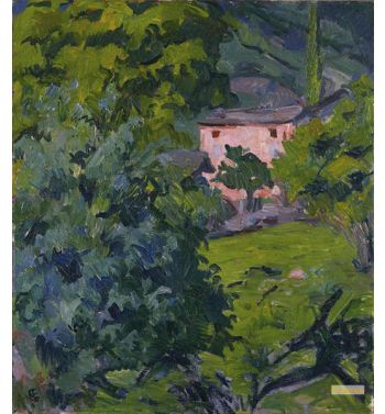 Red House In The Green Landscape, 1921