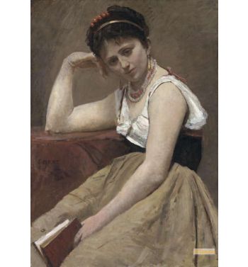Interrupted Reading c1870