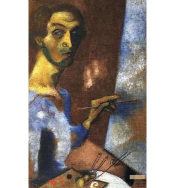 Self Portrait With Easel 1914