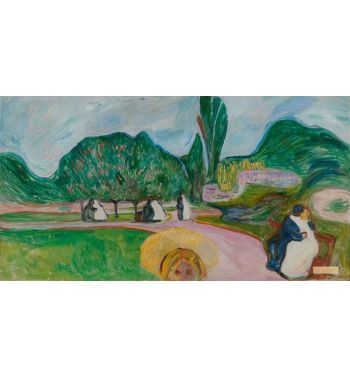 Kissing Couples In The Park, The Linde Frieze, 1904