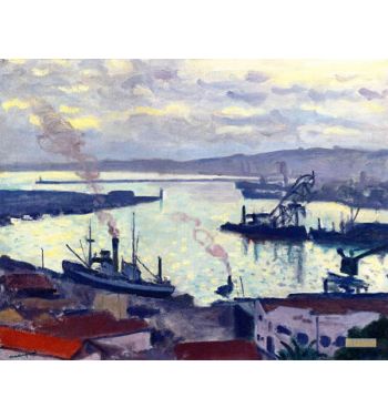 The Port Of Algiers In Grey Weather, 1942