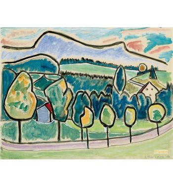Landscape With Blue Mount