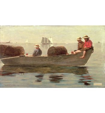 Three Boys In A Dory 1873