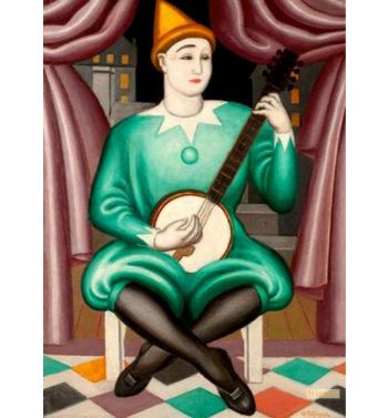 Clown At Banjo 1924