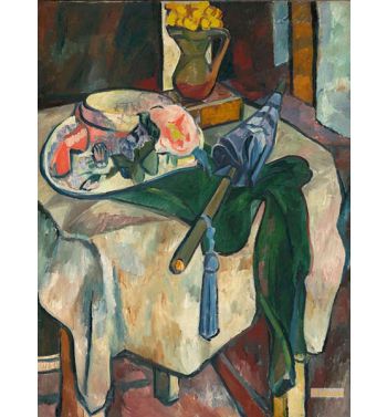 Still Life With Hat And Umbrella