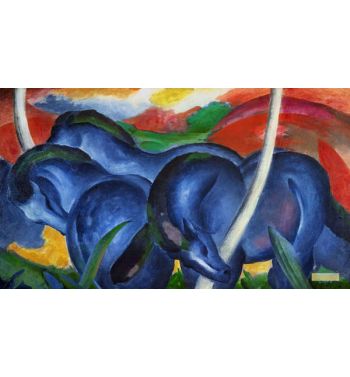 Big Blue Horses