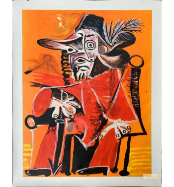 Musketeer Seated Holding a Sword 1969