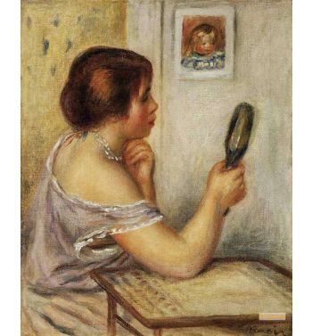 Woman Holding Mirror
