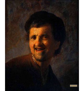 Laughing Young Man Self Portrait 