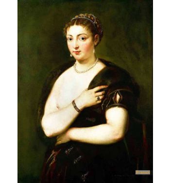 Young Woman In A Fur Wrap