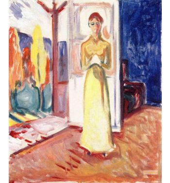 Woman Standing In The Doorway