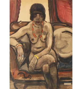 Tonia Stieltjes On A Sofa
