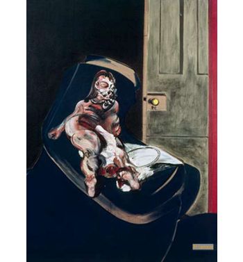 Portrait of Henrietta Moraes on a Blue Couch