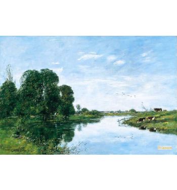 The River Touques At Saint Arnoult