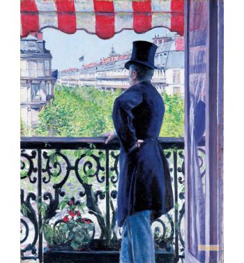Man On A Balcony Boulevard Haussmann 1880