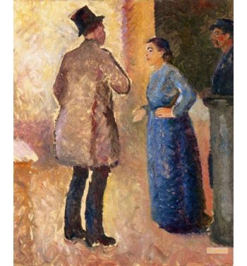 In The Café, 1890