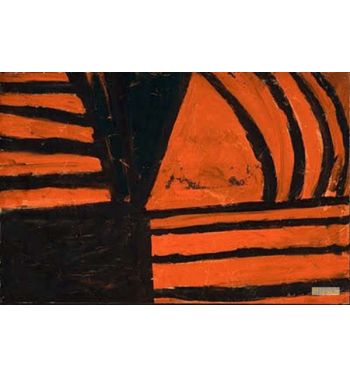 Untitled Black And Orange 1958