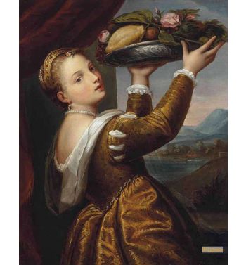 Girl With A Basket Of Fruits Lavinia 
