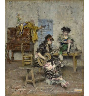 A Guitar Player 1872