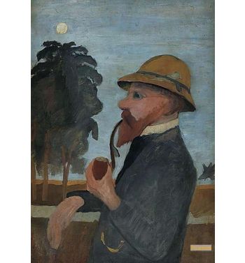 Otto Modersohn With Pipe Around 1907