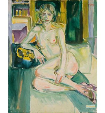 Nude, Sitting On The Couch, 1920S