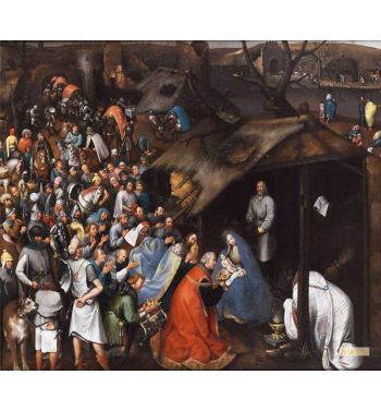 Adoration Of The Child In Bethlehem -Werkstatt Adoration Of The Child